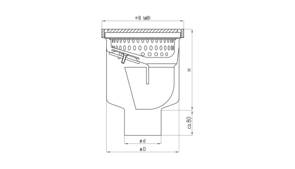 Industrial floor drain DRS-OPTI-S