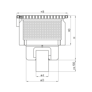 Industrial floor drain 75-E-S - Image 2