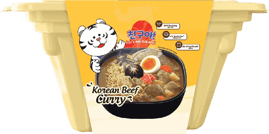 Arirang Disposable Box Korean Beef Curry Noodle